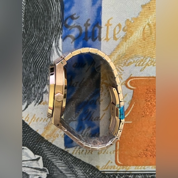 Men’s Luxury Automatic Stainless Steel Watch Rose Gold White Textured Dial 41mm - Picture 3 of 5